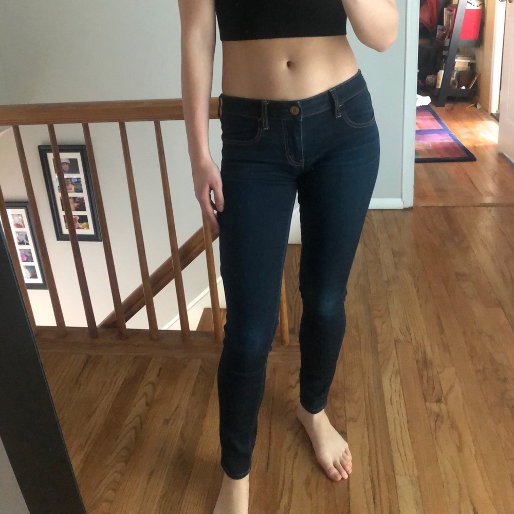 American Eagle dark blue jeggings